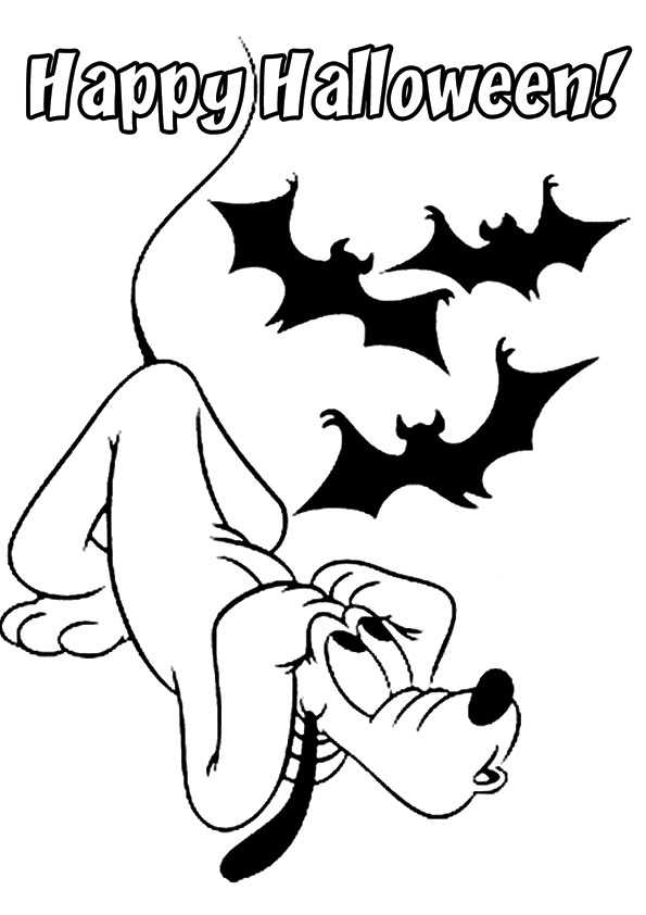 Plansa de colorat cu Halloween 55 114